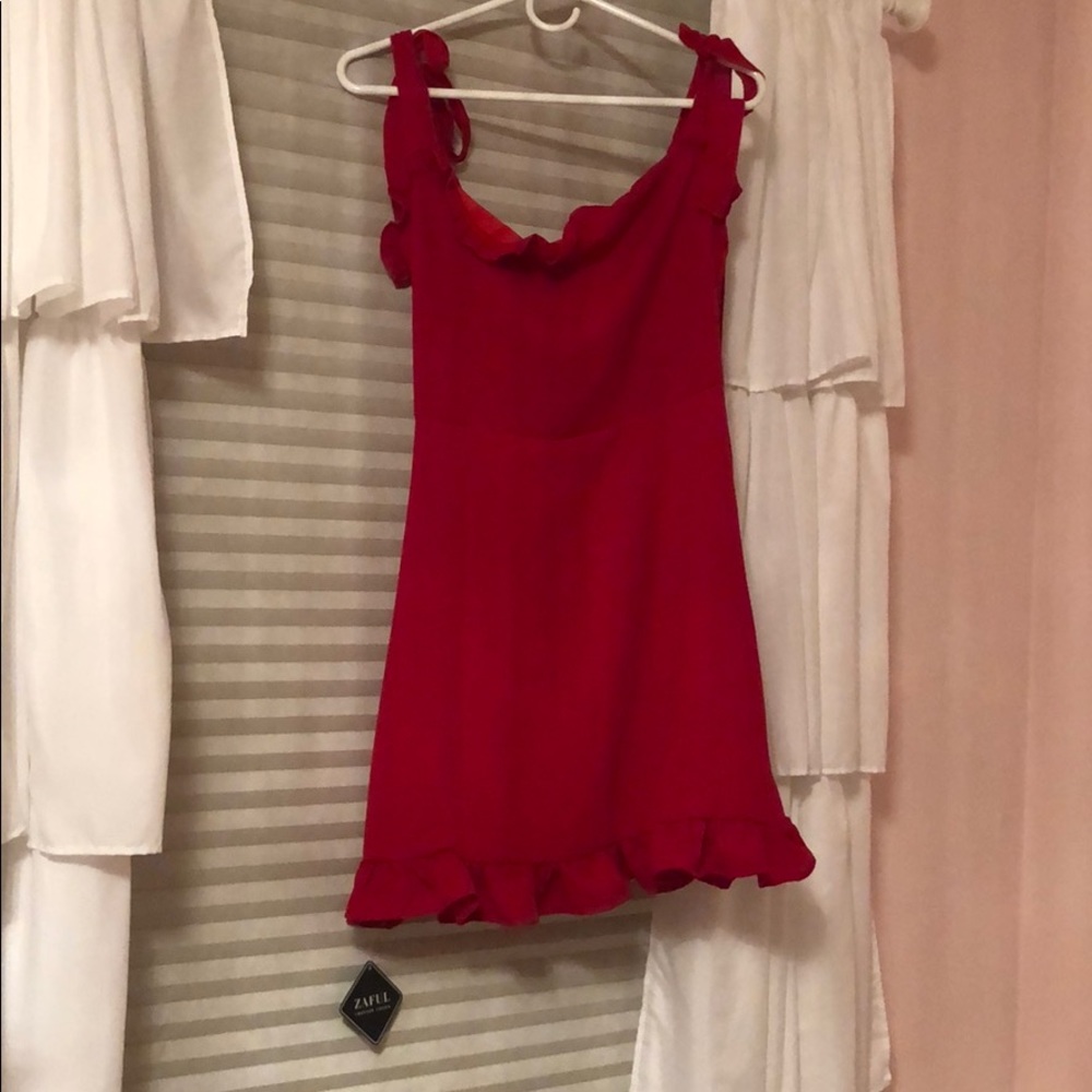 red dress